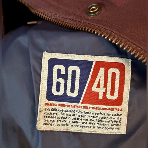 Penfield 60/40 Kasson Anorak Hooded Flannel Lined Parka in Burgundy - Size M - Picture 5 of 7